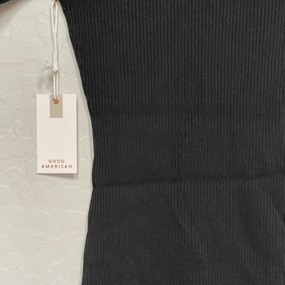 GOOD AMERICAN Plaited Rib Minidress in black size small - 1 - Picture 7 of 10